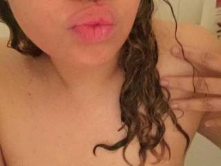 My lips are waiting to taste your cum