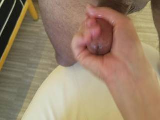 Love when she does that reverse hand position over the tip of my dick.