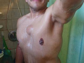 Nice shower after my workout  and yes I shave just about everything