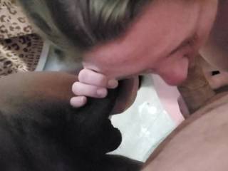 My slut wife loves sucking cock !!!  can you tell ?? Lol