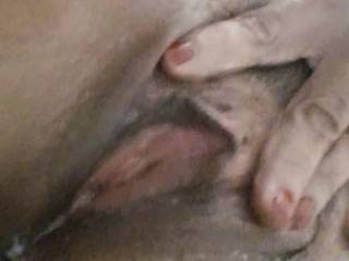 Am I the only one who wants to bang my wife when I see her rubbing her pussy like this?