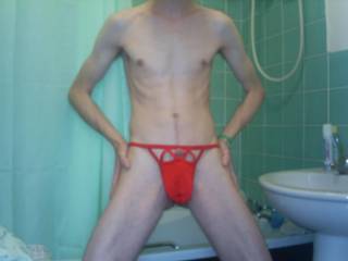 This is me in my lovely red thong!

What do you think?