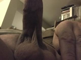 My cock standing at attention from all of the hot Zoig cams