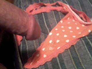 a co-worker spent the night and left me her panties!