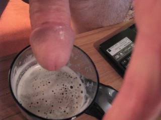 Now serving cum infused stout. The cum is on tap.