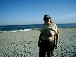 tits at the beach