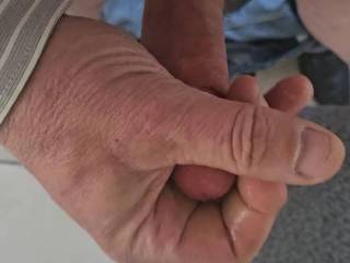 Love putting oil on my cock before I jerk off.. Makes me super hard and feels like I'm fucking a wet pussy or tight lubed ass... Wish it was yours?