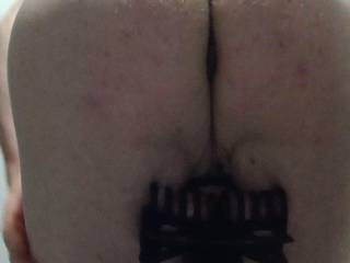 My Ass View With My Tied Ball\'s Clamped.....♥️💦😜😋😛
