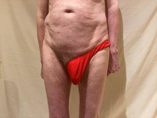 Snuggled up comfortably in the undies.