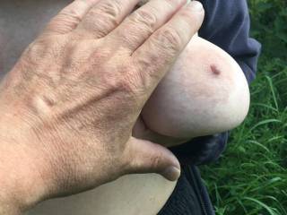 2 of 3 - one tit, two hands