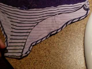 My friends panties, I thought I could show them how the woman wearing them made me feel