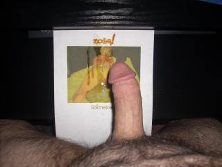 my shaved cock on lickmelover's cum covered hot ass