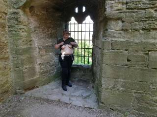 We visited Ludlow Castle today, nice place to get the boobs out.