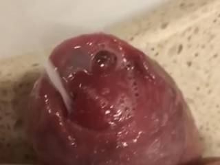 action shot of cumming into my sink