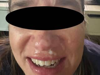 Good load on the Mrs. face