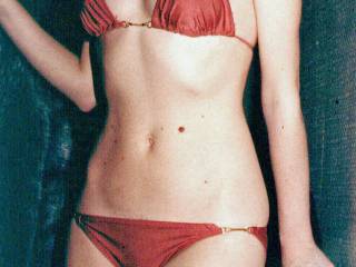 Another bikini shot. Slight bulge, I had pubes when that was taken :)