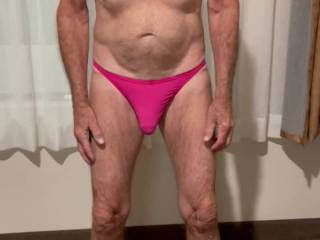 Mr. Floridaman posing in his pink undies.  What do you see that you like?  From Mrs. Floridaman