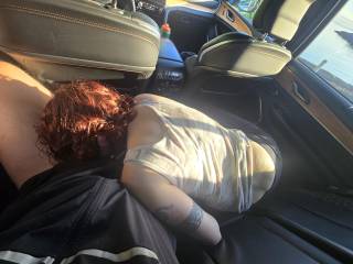 Little redhead slut luvs my cock and balls