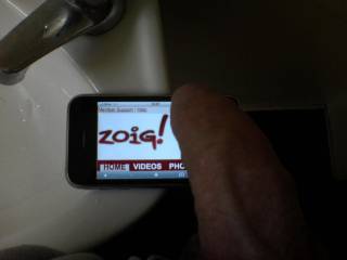 My Peniz With ZOIG logo...Messing in work...Want some ladies?