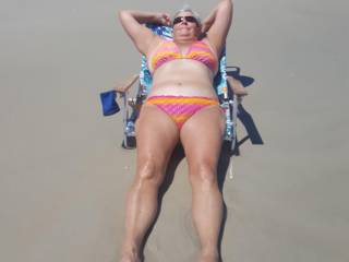 Tanning on the beach
