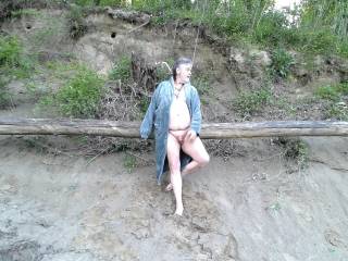 We were at the creek taking pics and we saw this log and had to use it in the photo...who wants to join this sexy half naked man on the log for a photo shoot?