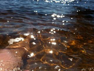Skinny dipping at my secret lake
