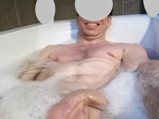 Soft cock in bath