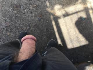 Cock out at work