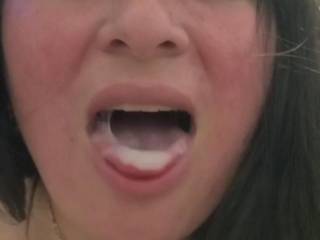 She loves to swallow my cum horny lil slut