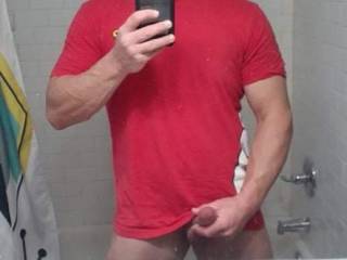 Had my phone, had my dick in my hand so…