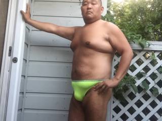 selfie fire island thong bikini sunbathing