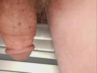 Putting the car in the garage my cock came out and I started to play with him Damm I need a cock buddy who wants to play