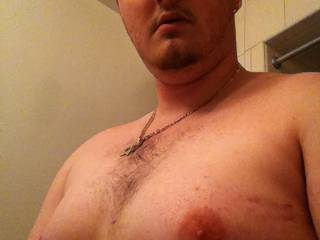 Picture of me and my fat man tits.