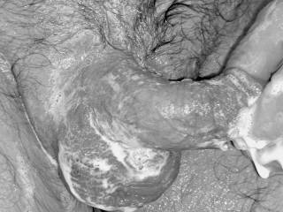 Soapy cock and balls