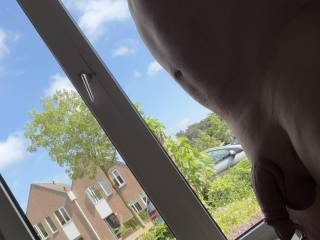 Again in plain sight in my front window for all the neighbours to see what a slut I am