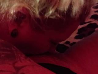 Just laying back enjoying Chantels cock sucked skills
