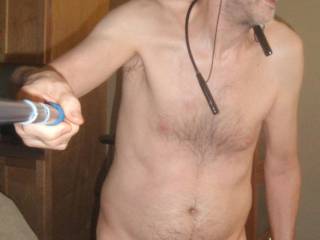 A partial body frontal selfie as I stand near my recliner...September 2025. 1 of 2 Sony 290 camera`s was used.