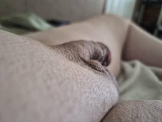 Closeup shaved cock